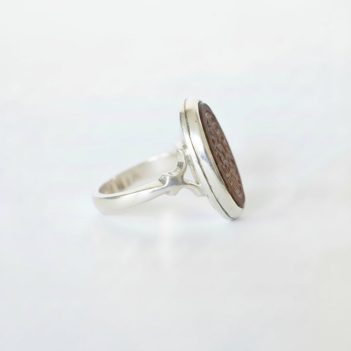 Dalil Al-Yaqeen Yemeni Aqeeq Sterling Silver Ring