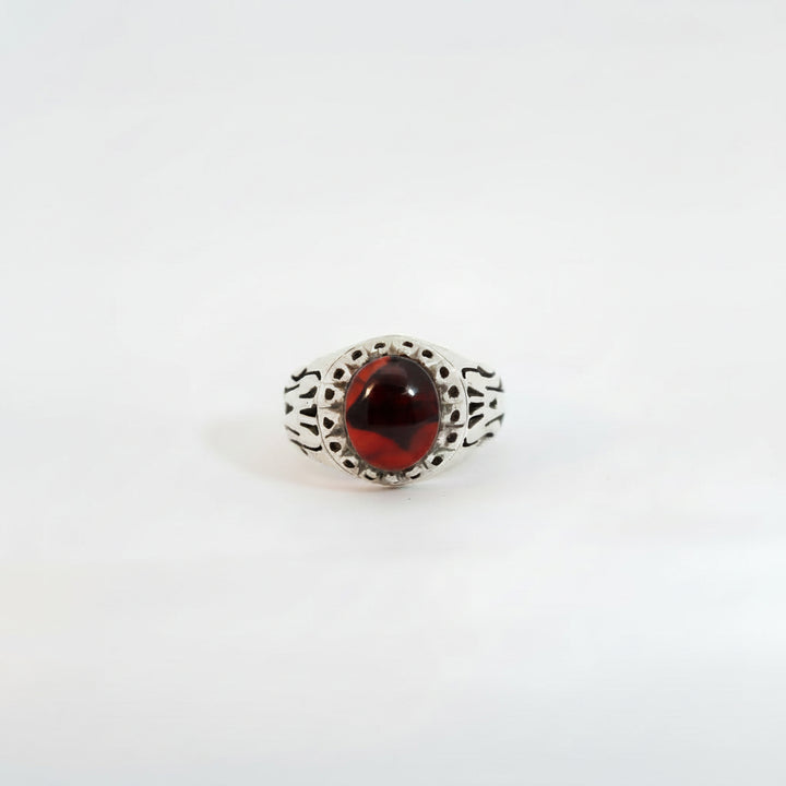 Khayzar Yemeni Aqeeq Sterling Silver Ring