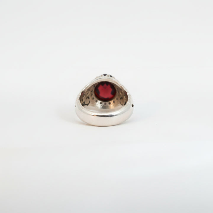 Khayzar Yemeni Aqeeq Sterling Silver Ring