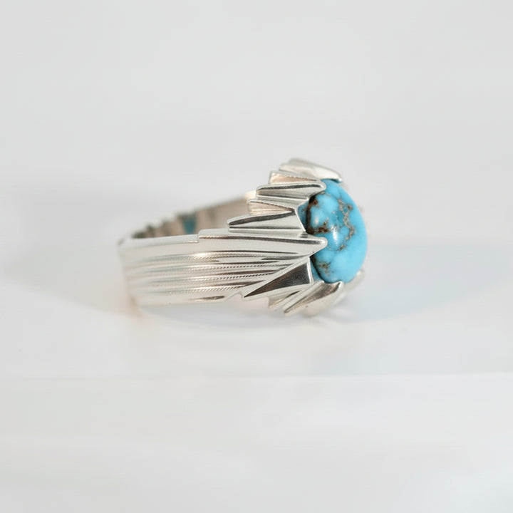 Parvaz Neyshabur Turquoise Sterling Silver Ring