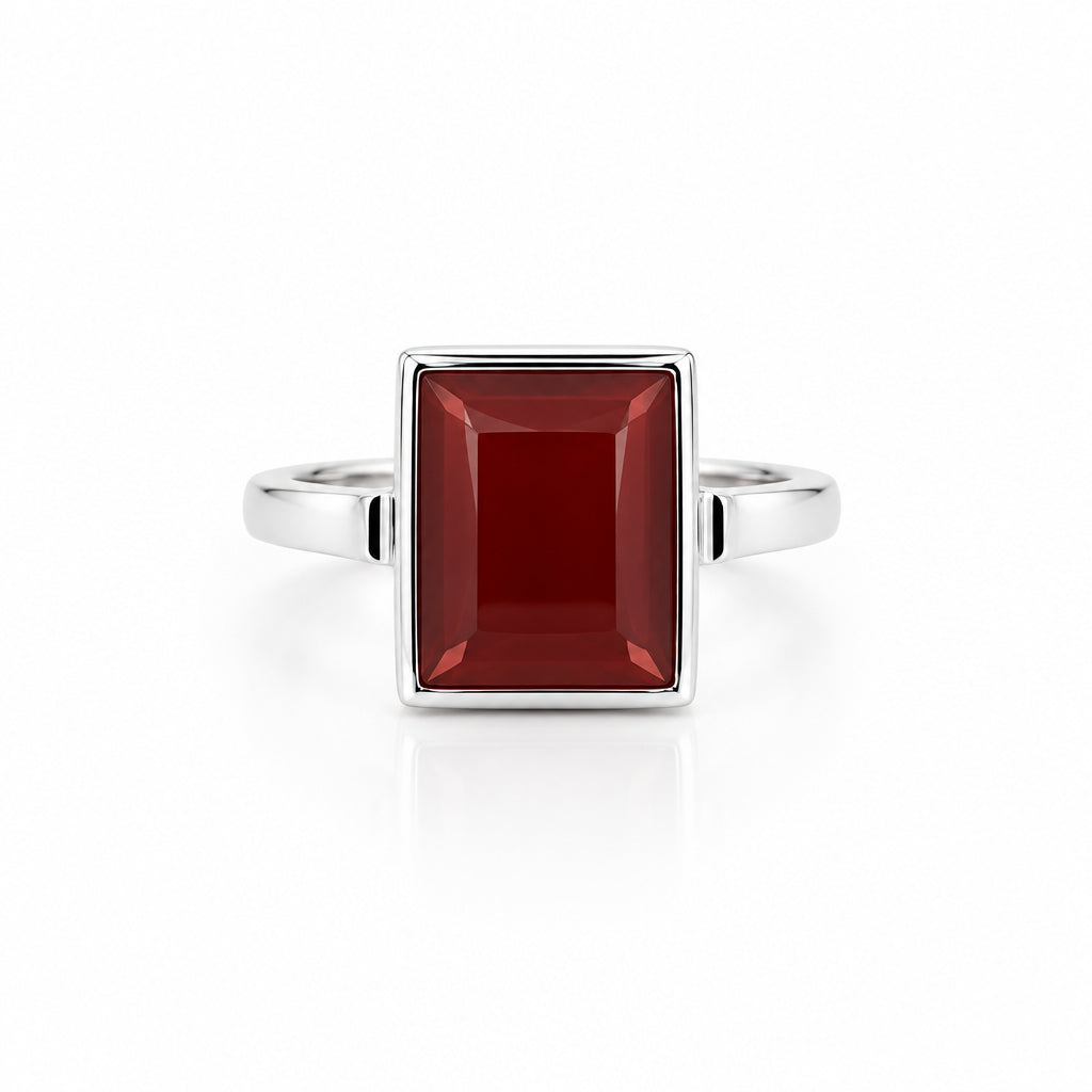 Bunyan Yemeni Aqeeq Sterling Silver Ring