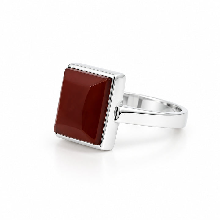 Bunyan Yemeni Aqeeq Sterling Silver Ring