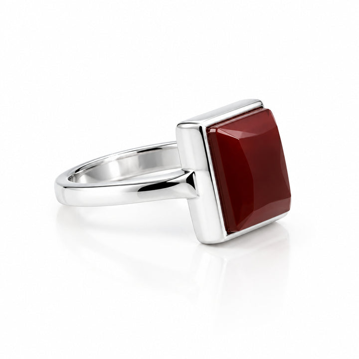 Bunyan Yemeni Aqeeq Sterling Silver Ring