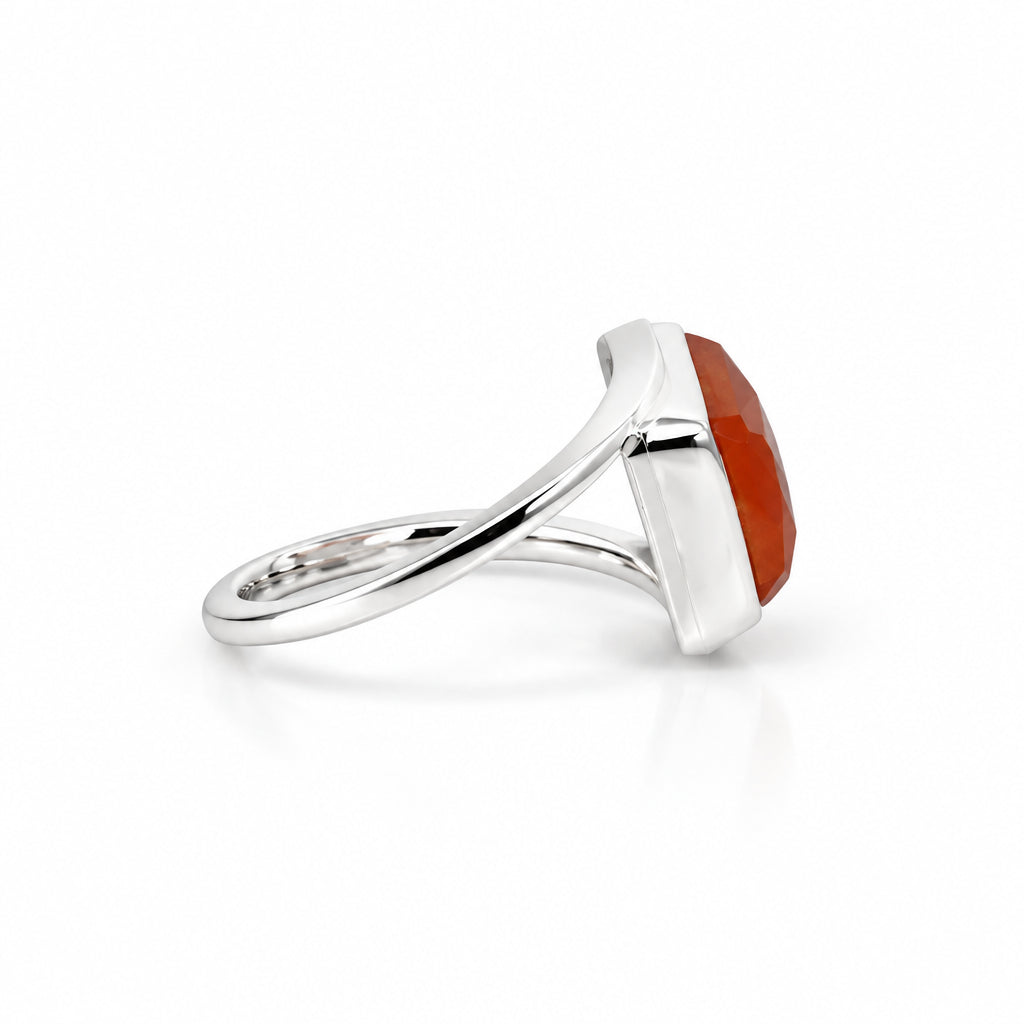 Madar Yemeni Aqeeq Sterling Silver Ring