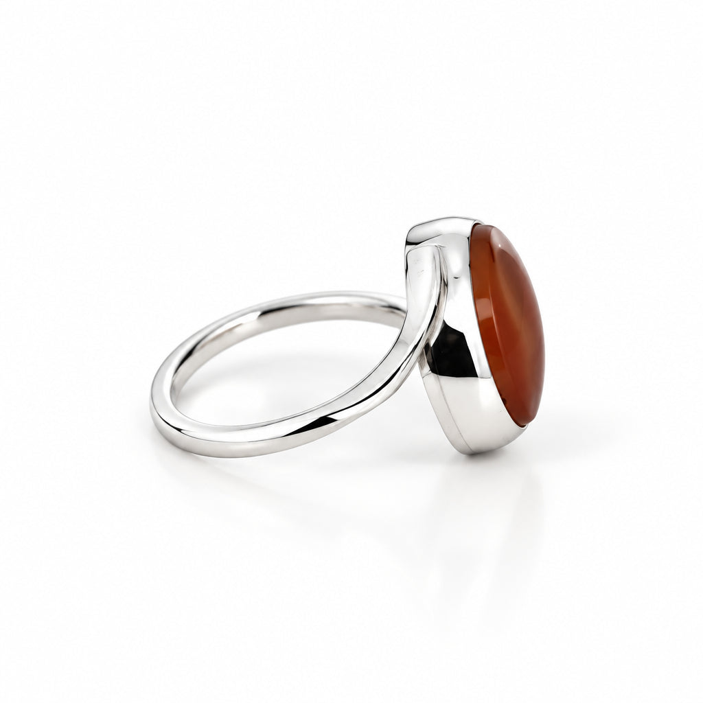 Saylan Yemeni Aqeeq Sterling Silver Ring