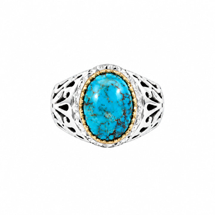 Shamseh Neyshabur Turquoise Sterling Silver Ring