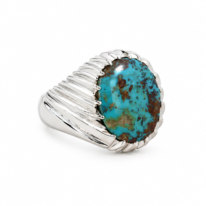 Kuhsar Neyshabur Turquoise Sterling Silver Ring