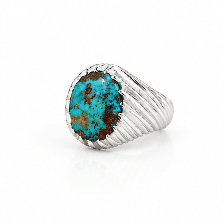 Kuhsar Neyshabur Turquoise Sterling Silver Ring