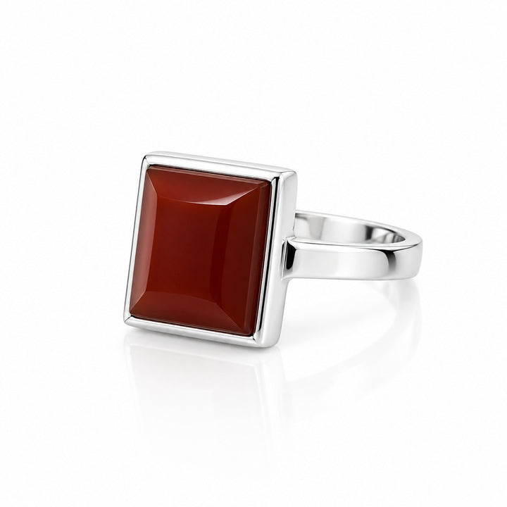Bunyan Yemeni Aqeeq Sterling Silver Ring