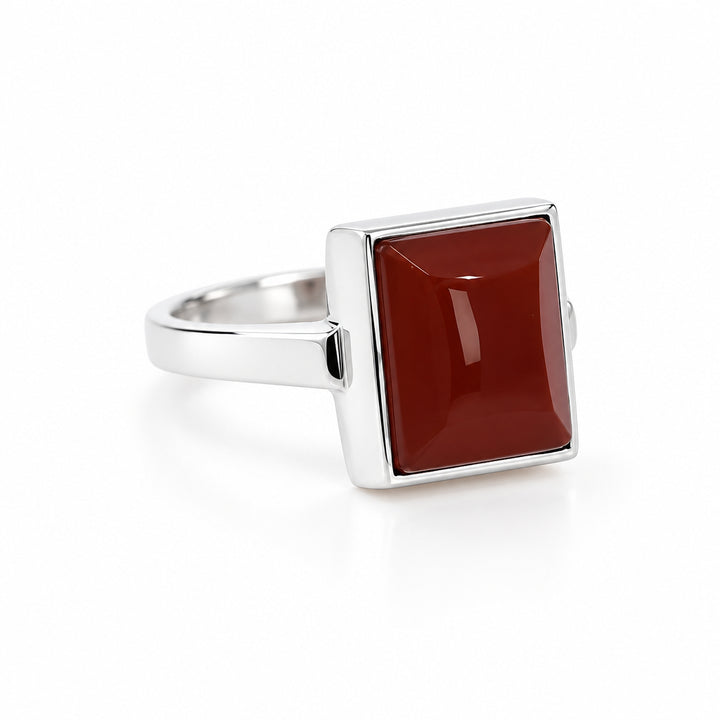Bunyan Yemeni Aqeeq Sterling Silver Ring