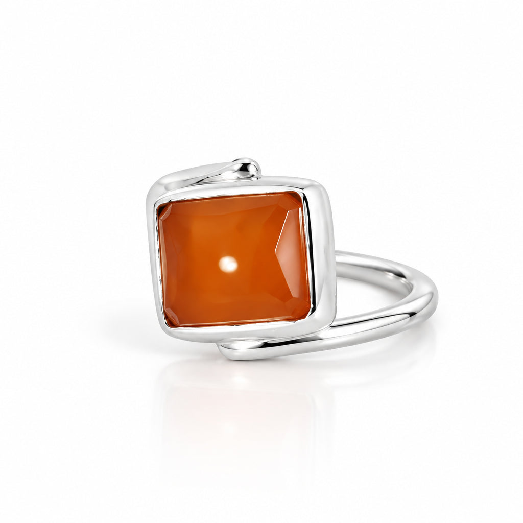 Madar Yemeni Aqeeq Sterling Silver Ring
