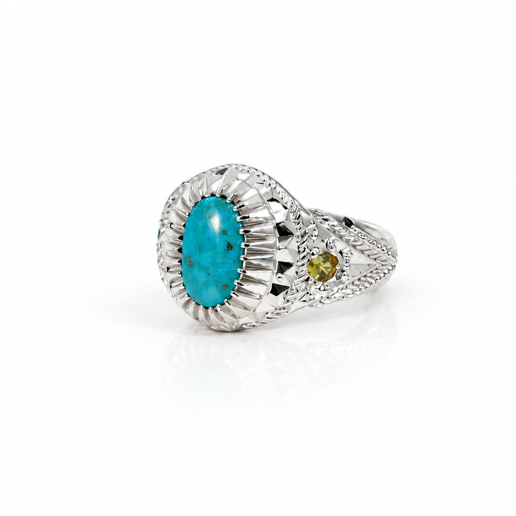Falak Neyshabur Turquoise Sterling Silver Ring