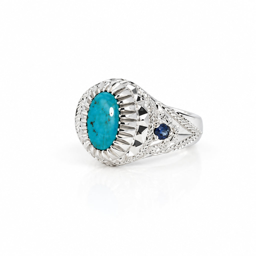 Falak Neyshabur Turquoise Sterling Silver Ring