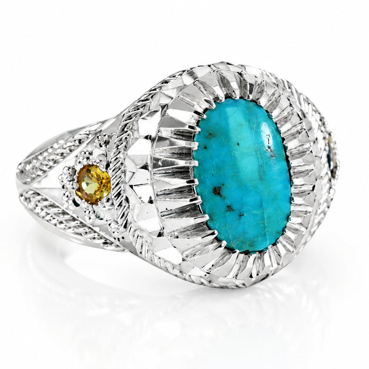 Falak Neyshabur Turquoise Sterling Silver Ring