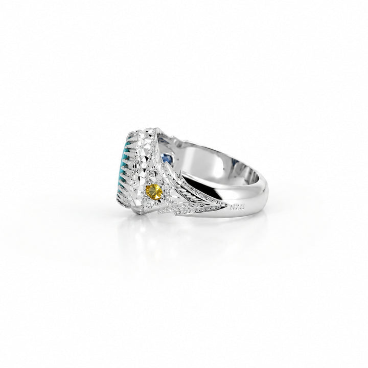 Falak Neyshabur Turquoise Sterling Silver Ring