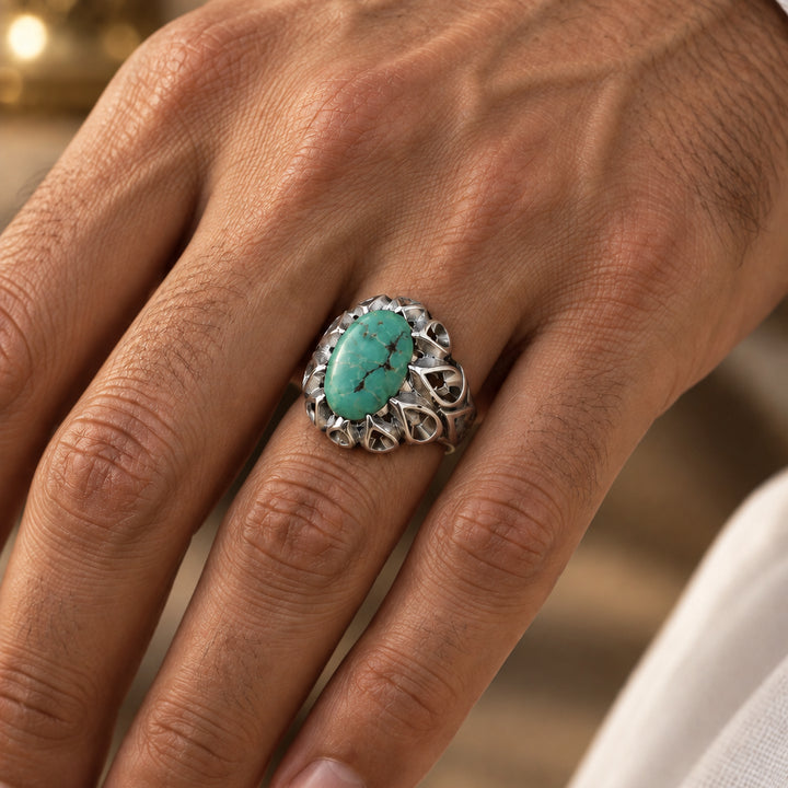 Golshan Neyshabur Turquoise Sterling Silver Ring