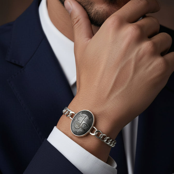Asrar Al Murtada Hadeed Cheeni Sterling Silver Bracelet