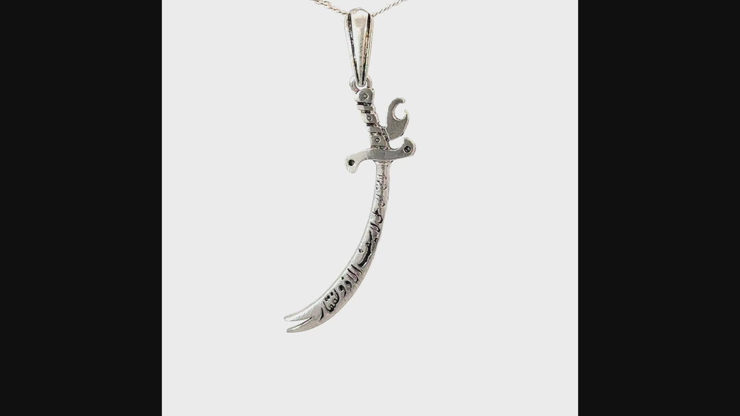 Zulfiqar Sterling Silver Pendant