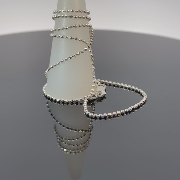 Diamond Cut Bead Chain | Sterling Silver 925