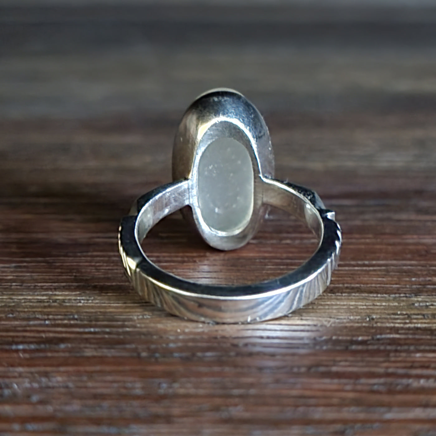 YEMENI WHITE AQEEQ STERLING SILVER RING FOR MEN | US RING SIZE 10 - AlAliGems