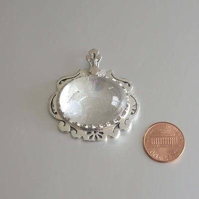 Surah Yaseen Micro Hand Engraved on Dur E Najaf (Quartz) Stone Pendant - AlAliGems