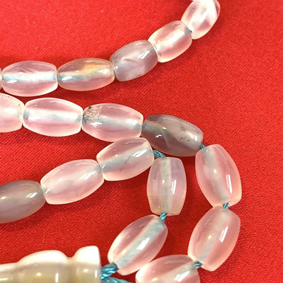 33 Beads of Yemen Islamic Tasbih Aqeeq Aqiq (Agate) Stones Prayer Bead, Yemeni Muslim Tesbih Taspih, 13 x 7 mm | Yemeni Aqeeq Stone - Al Ali Gems