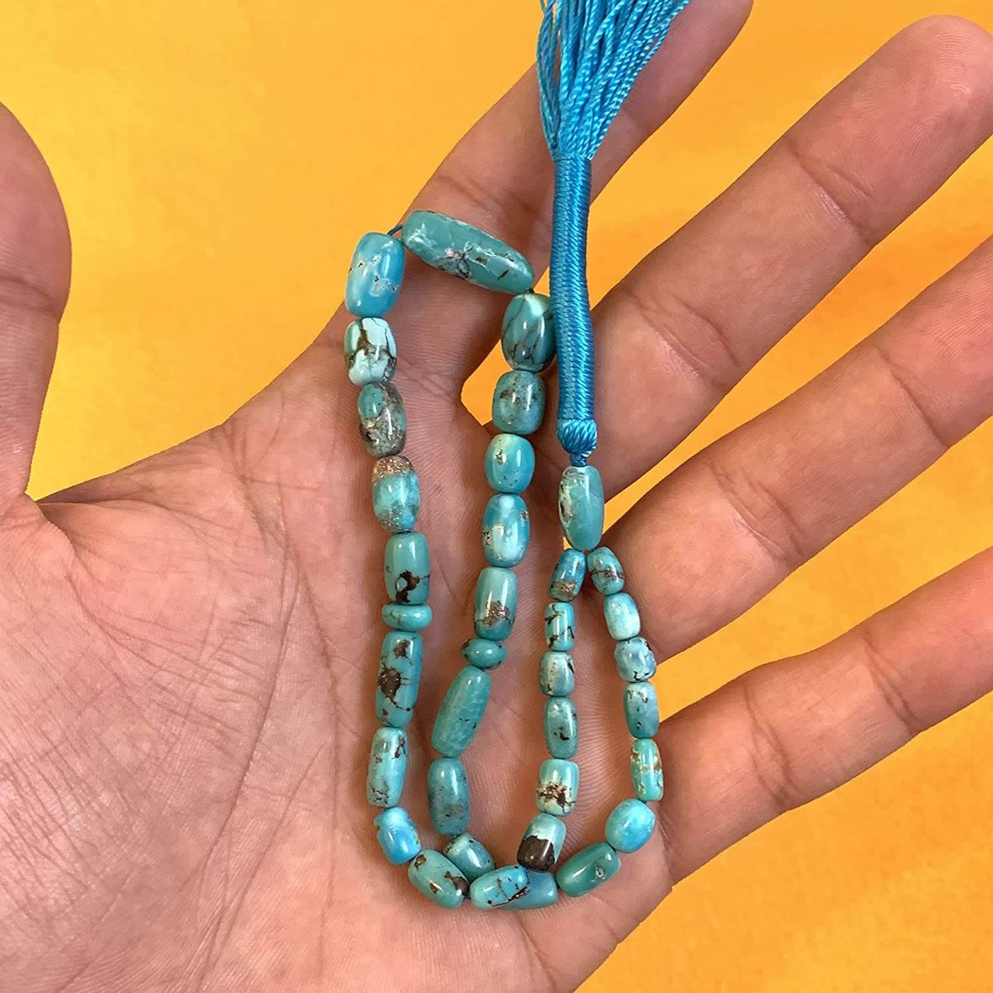 33 Beads Tasbih | Natural Persian Turquoise Beads Rosary | Feroza Stone Tasbih | Irani Turquoise Misbaha | AlAliGems Islamic Beads | Nyshapuri Feroza Stone - Al Ali Gems