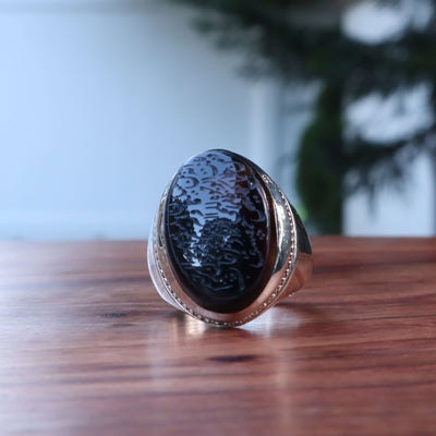 HANDMADE SILVER HADEED E CHINI RING | US SIZE 12 - AlAliGems