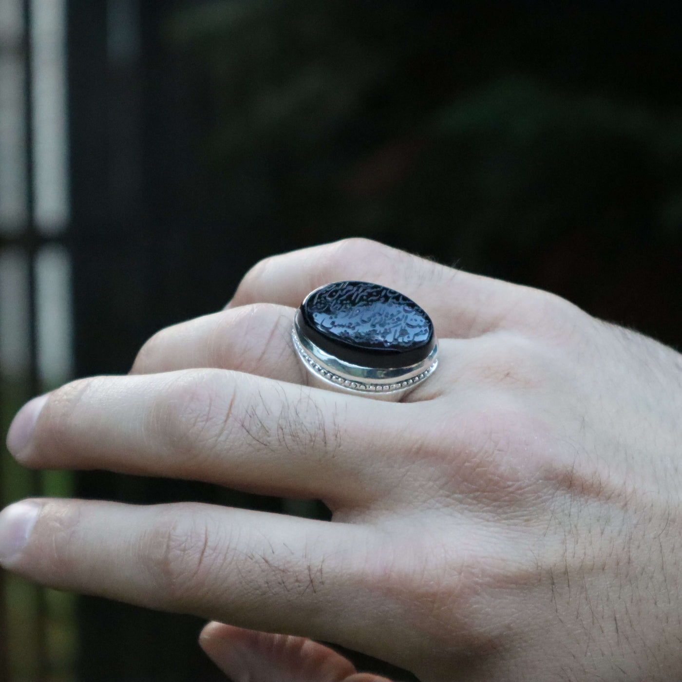 HANDMADE SILVER HADEED E CHINI RING | US SIZE 12 - AlAliGems