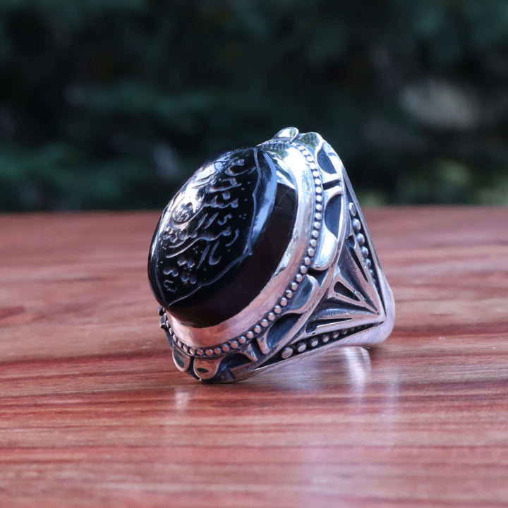 HANDMADE SILVER HADEED E CHINI RING | US SIZE 11 - AlAliGems