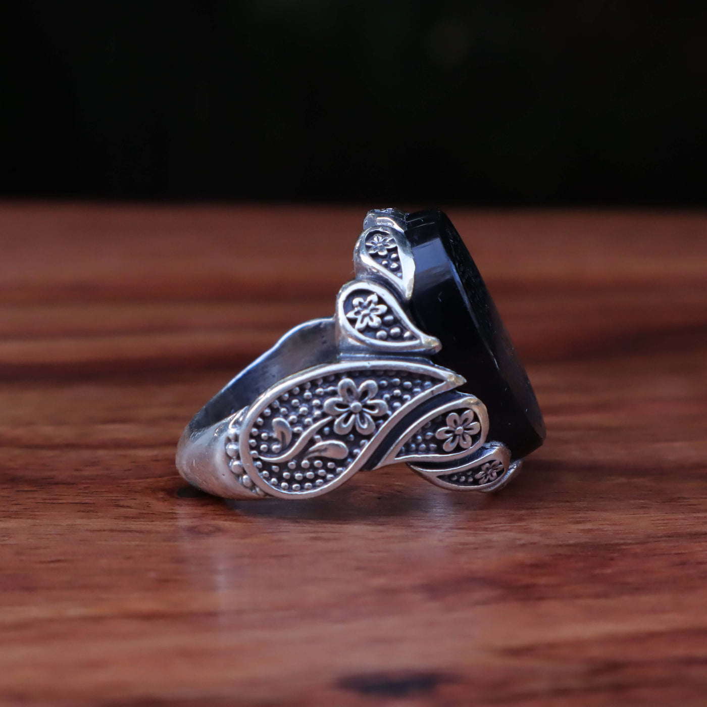 HANDMADE SILVER HADEED E CHINI RING | US SIZE 9.5 - AlAliGems