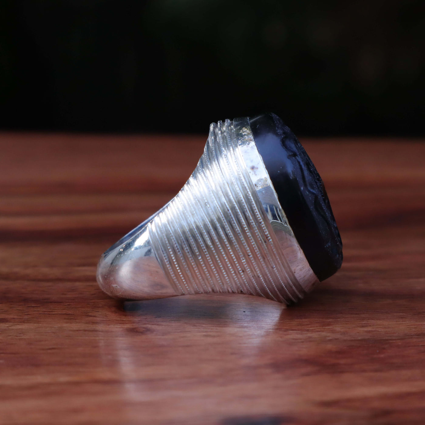 HANDMADE SILVER HADEED E CHINI RING | US SIZE 10 - AlAliGems