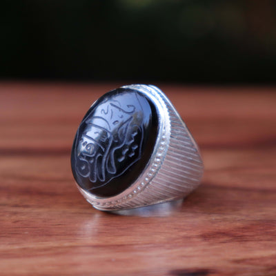 HANDMADE SILVER HADEED E CHINI RING | US SIZE 10 - AlAliGems