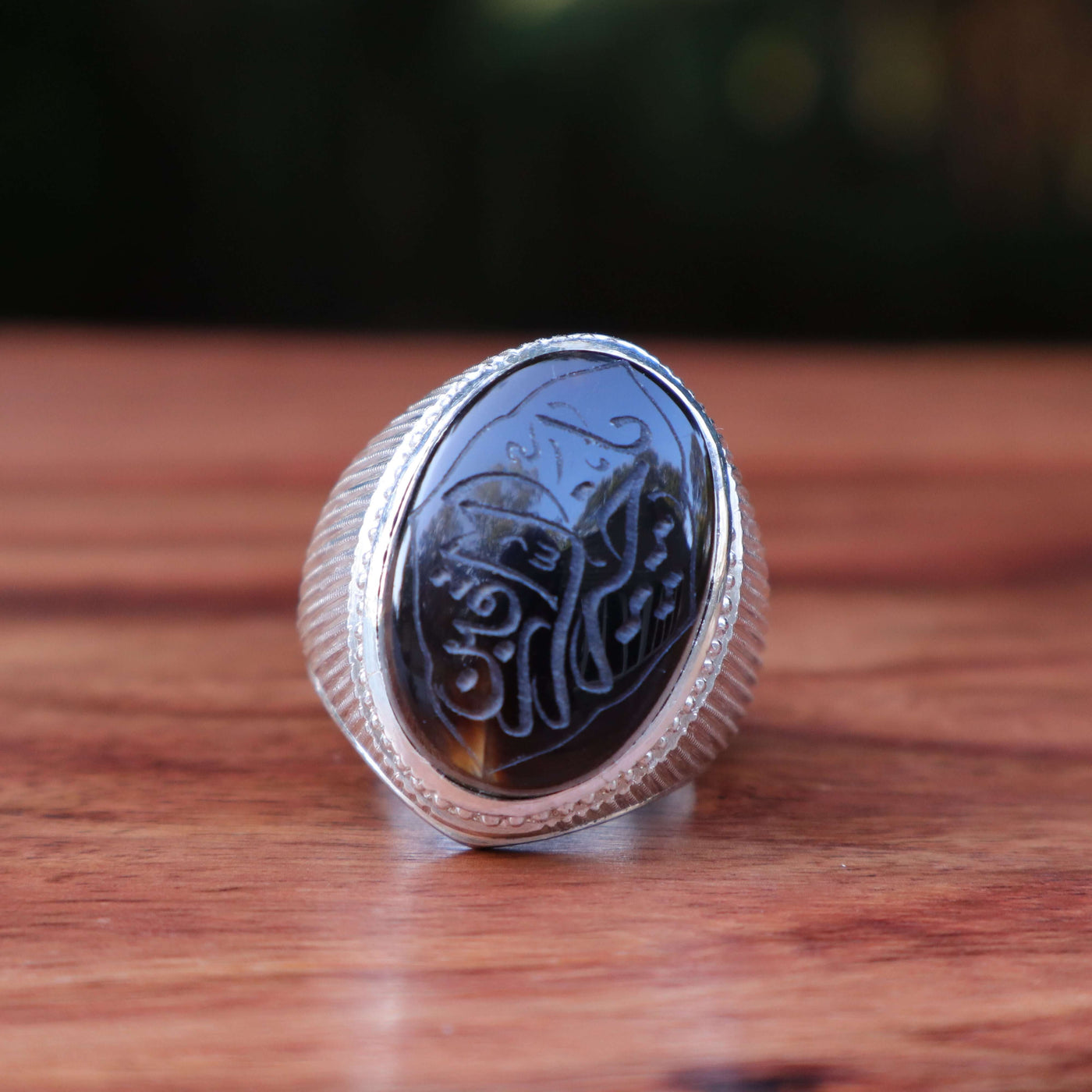 HANDMADE SILVER HADEED E CHINI RING | US SIZE 10 - AlAliGems