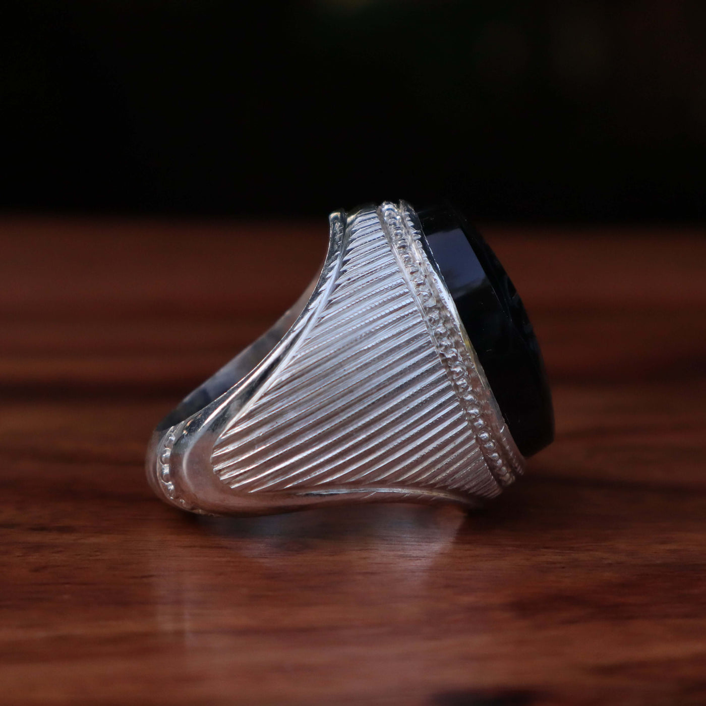 HANDMADE SILVER HADEED E CHINI RING | US SIZE 10 - AlAliGems