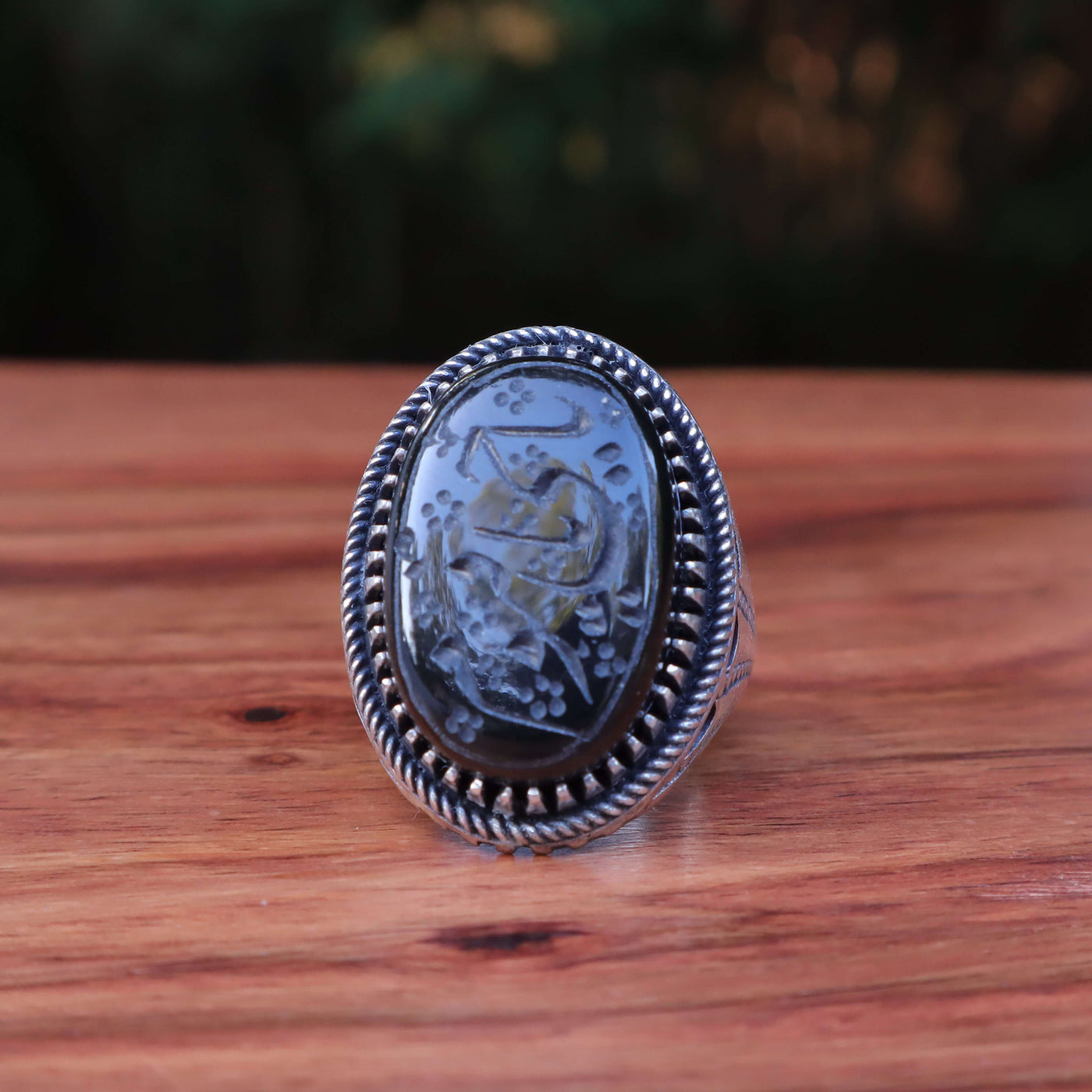HANDMADE SILVER HADEED E CHINI RING | US SIZE 10 - AlAliGems