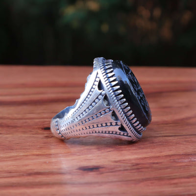 HANDMADE SILVER HADEED E CHINI RING | US SIZE 10 - AlAliGems
