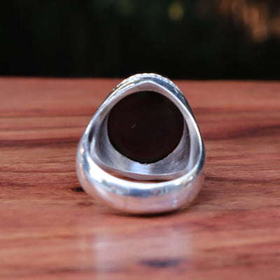 HANDMADE SILVER HADEED E CHINI RING | US SIZE 11.5 - AlAliGems