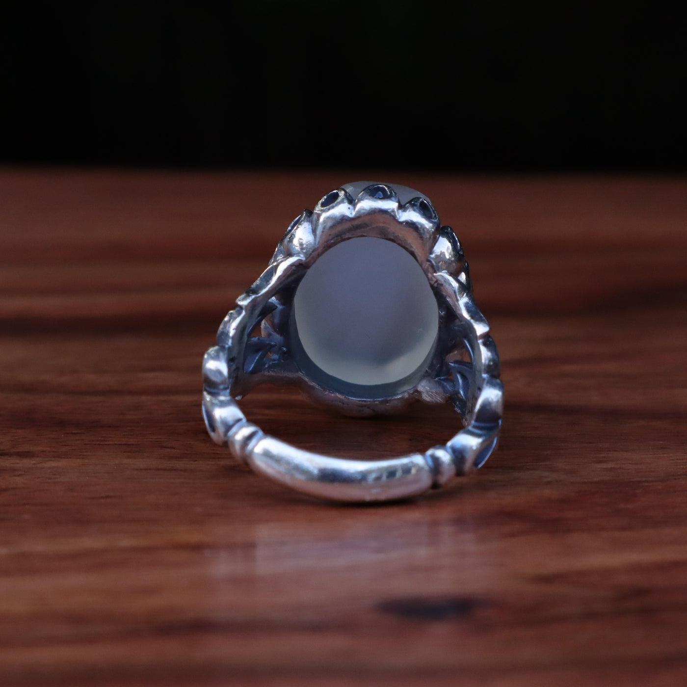 YEMENI AQEEQ STERLING SILVER RING FOR MEN | US RING SIZE 10 - AlAliGems