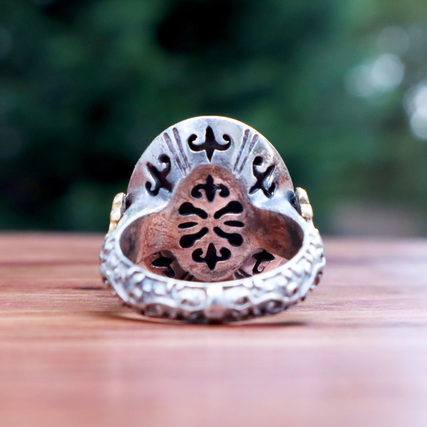 Yemeni Sulemani Aqeeq Ring | Sterling Silver 92.5 | US Size 9 - AlAliGems