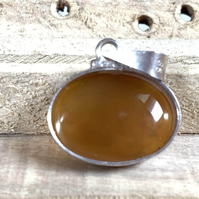 Ali and Fatima Pendant | Yemeni Yellow Aqeeq Pendant | Yellow Akik stone Pendant silver unisex | AlAliGems | Aqeeq Stone Akik stone - Al Ali Gems