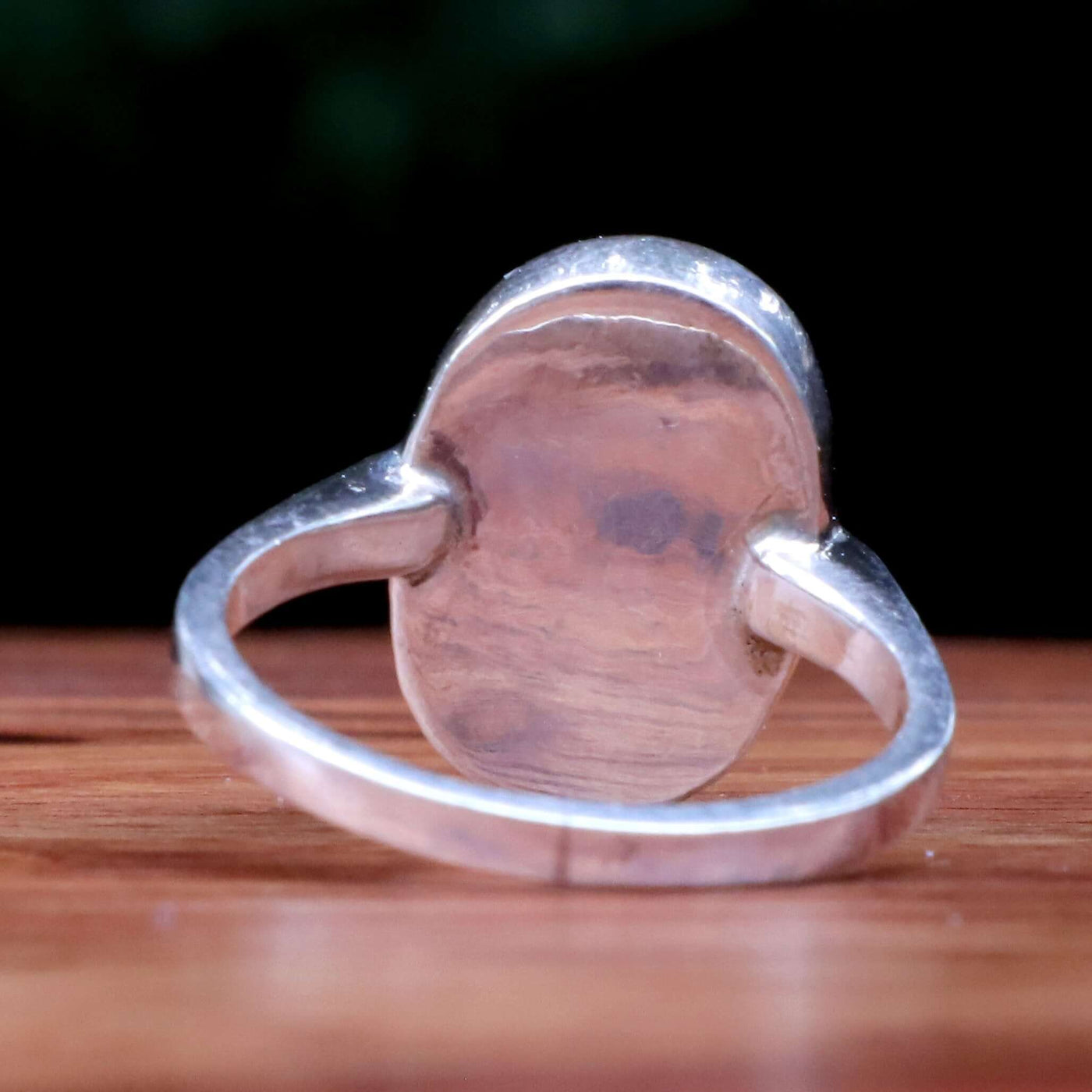 Mosawar Akik Stone Ring For Women | Natural Yemeni Aqeeq Ring For Ladies Sterling Silver | US Size 7.5 - AlAliGems