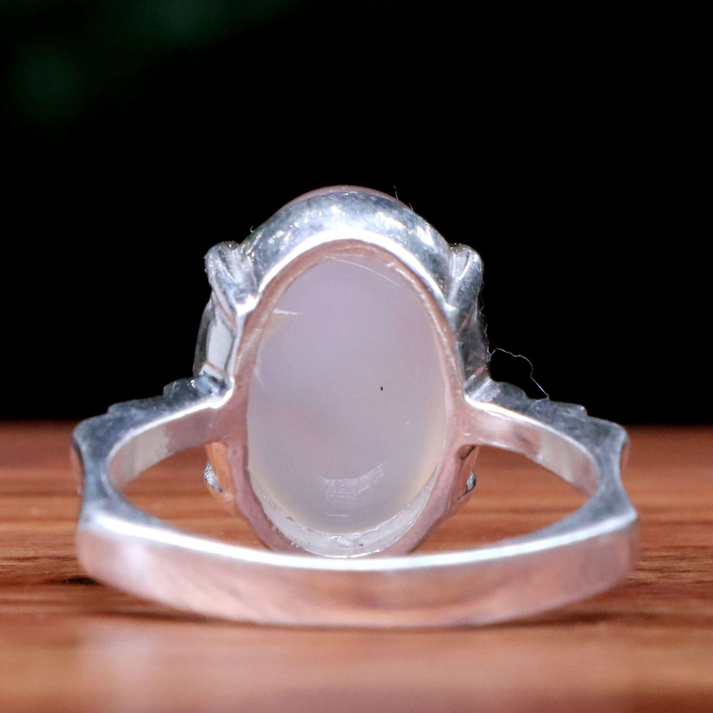 Shajari Akik Stone Ring For Women | Natural Yemeni Aqeeq Ring For Ladies Sterling Silver | US Size 8 - AlAliGems