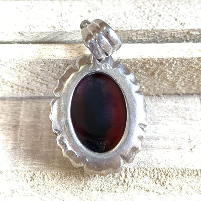 Black Akik Pendant for men and women | S925K | Jazaa Black Yemeni Aqeeq Stone Pendant | Jazaa Black Aqeeq Yemeni | AlAliGems - Al Ali Gems