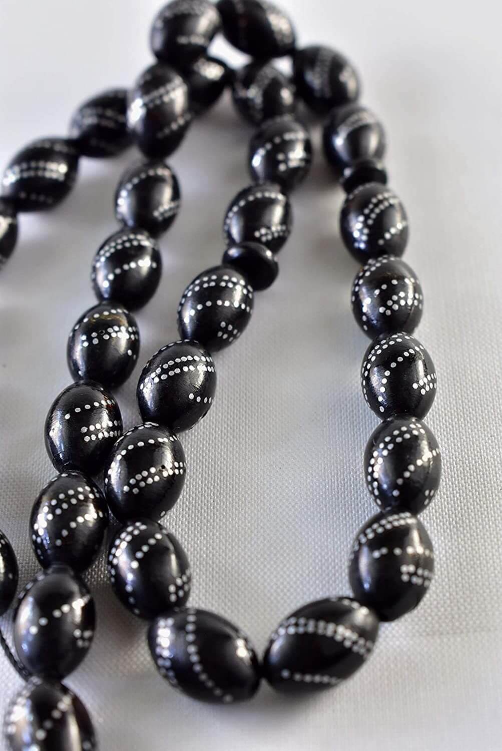 Black Coral 33 Beads | مسبحة يسر Genuine Yusr Tasbih Yusr Beads Yusur Tasbih Yusur Beads - Al Ali Gems