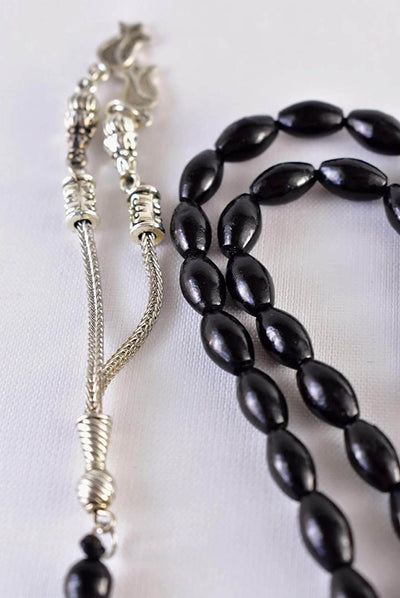 Black Coral 99 Beads | مسبحة يسر Genuine Yusr Tasbih Yusr Beads Yusur Tasbih Yusur Beads - Al Ali Gems