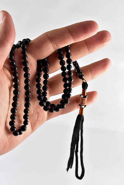 Black Coral 99 Beads | مسبحة يسر Genuine Yusr Tasbih Yusr Beads Yusur Tasbih Yusur Beads - Al Ali Gems
