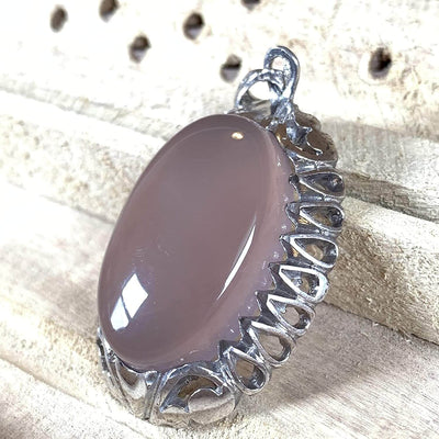 Blue Akik Pendant for men and women | S925K | Blue Yemeni Aqeeq Stone Pendant | Blue Aqeeq Yemeni | AlAliGems - Al Ali Gems