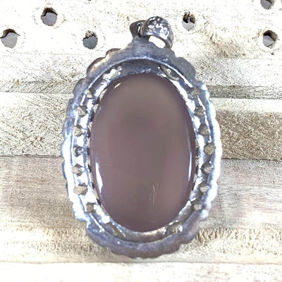 Blue Akik Pendant for men and women | S925K | Blue Yemeni Aqeeq Stone Pendant | Blue Aqeeq Yemeni | AlAliGems - Al Ali Gems