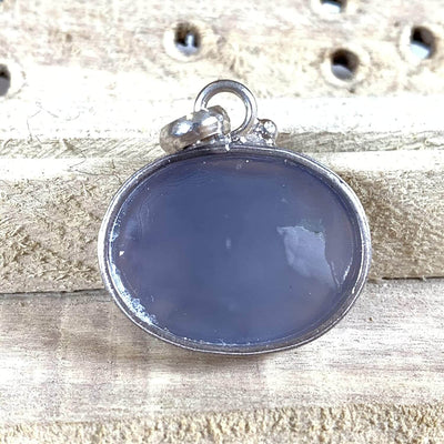 Blue Akik Pendant for men and women | S925K | Blue Yemeni Aqeeq Stone Pendant | Blue Aqeeq Yemeni | AlAliGems - Al Ali Gems